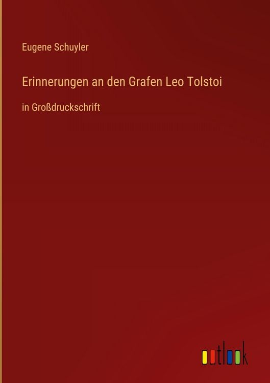 Produktbild: Erinnerungen an den Grafen Leo Tolstoi