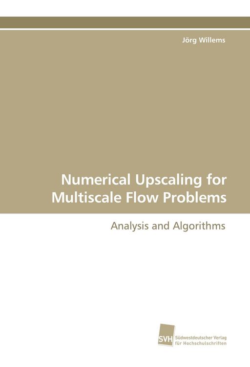 Produktbild: Numerical Upscaling for Multiscale Flow Problems