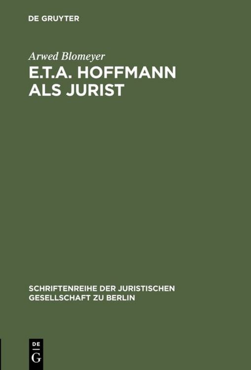 Produktbild: E.T.A. Hoffmann als Jurist
