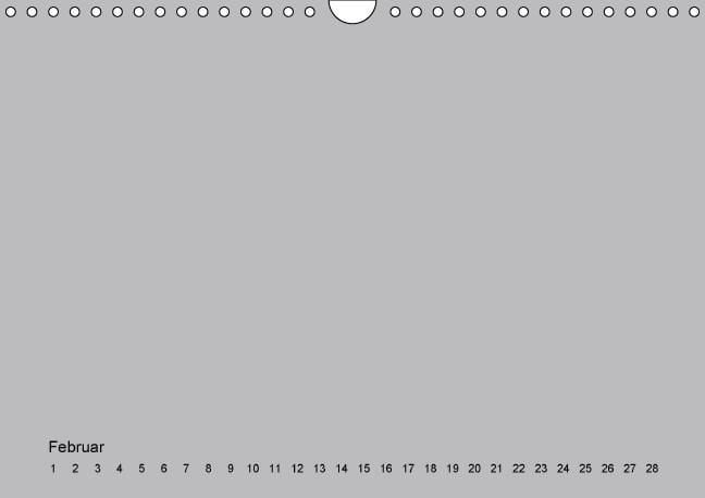 Produktbild: Geburtstags - Bastelkalender - Grau (Wandkalender immerw&auml;hrend DIN A4 quer)