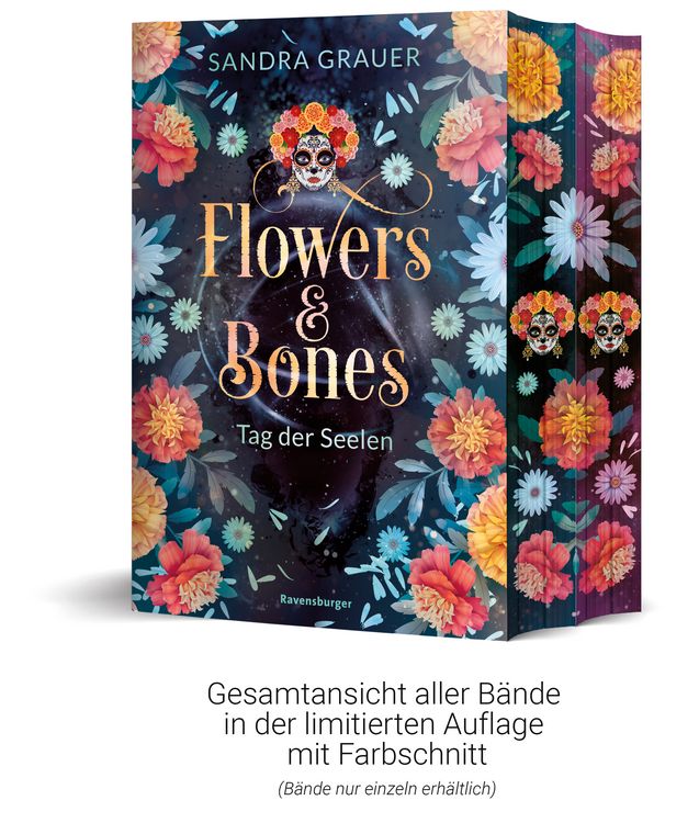 Produktbild: Flowers & Bones, Band 2: Kuss der Catrina | Knisternde New Adult Romantasy - limitierte Auflage mit Farbschnitt!