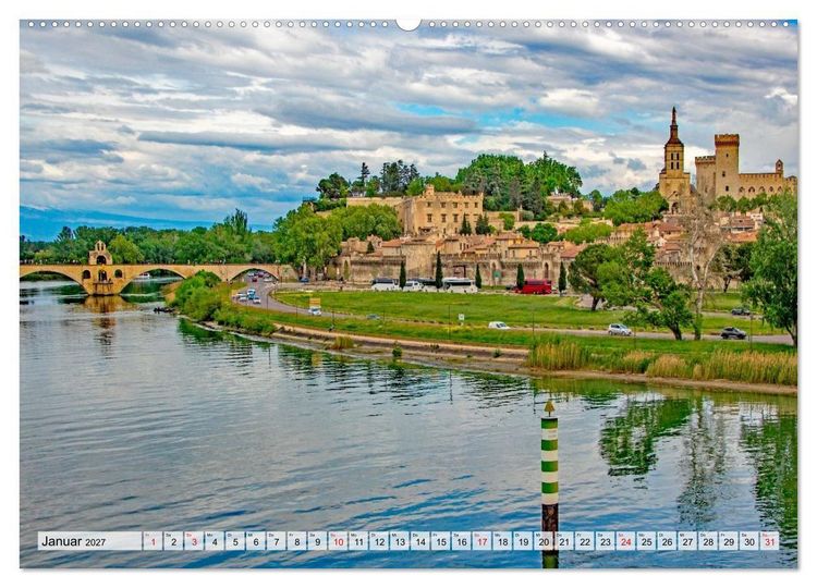 Produktbild: Ein Herz f&uuml;r die Provence (hochwertiger Premium Wandkalender 2027 DIN A2 quer), Kunstdruck in Hochglanz