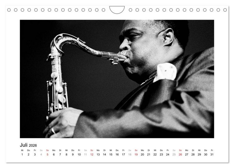 Produktbild: Jazztime (Wandkalender 2026 DIN A4 quer), CALVENDO Monatskalender