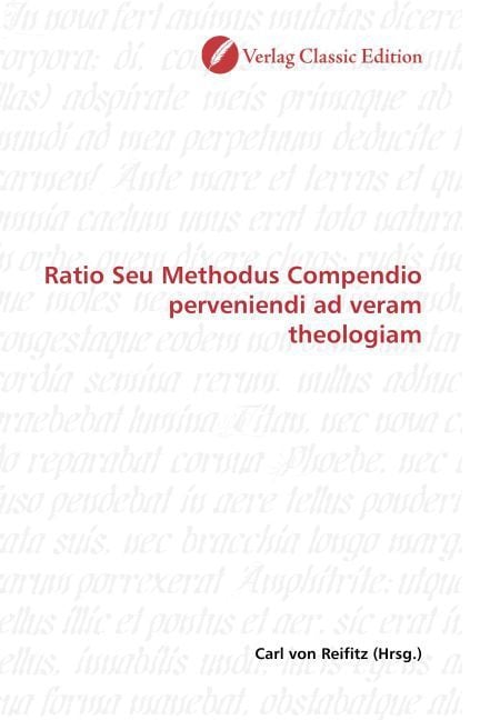 Produktbild: Ratio Seu Methodus Compendio perveniendi ad veram theologiam