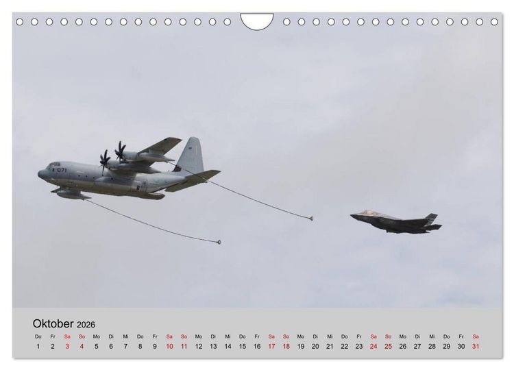Produktbild: Transportflugzeug C-130 Hercules (Wandkalender 2026 DIN A4 quer), CALVENDO Monatskalender