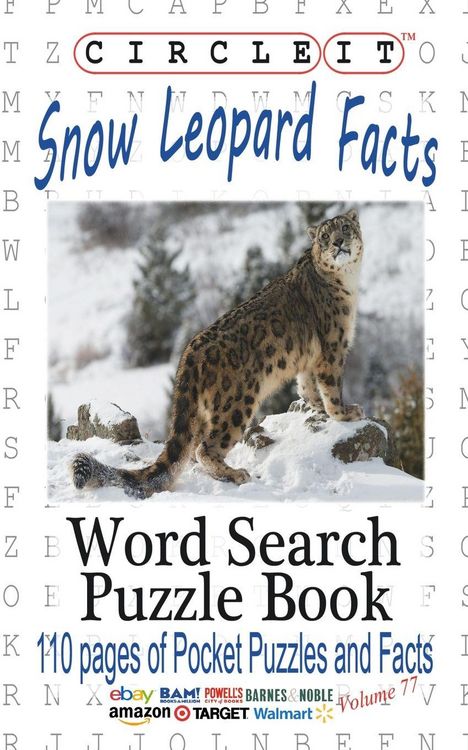 Produktbild: Circle It, Snow Leopard Facts, Word Search, Puzzle Book