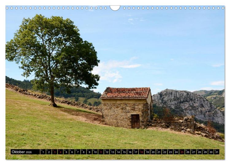 Produktbild: Spaniens wilder Norden (Wandkalender 2026 DIN A3 quer), CALVENDO Monatskalender