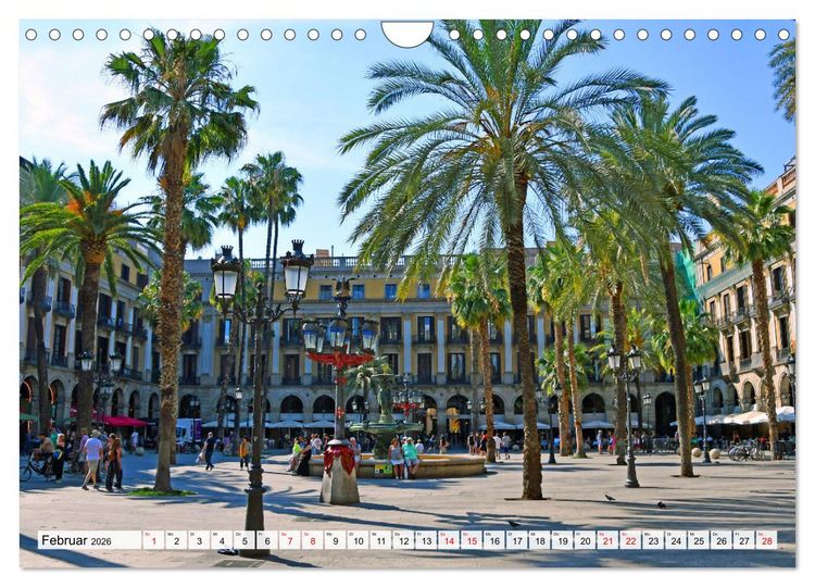 Produktbild: BARCELONA, Traumziel am Mittelmeer (Wandkalender 2026 DIN A4 quer), CALVENDO Monatskalender