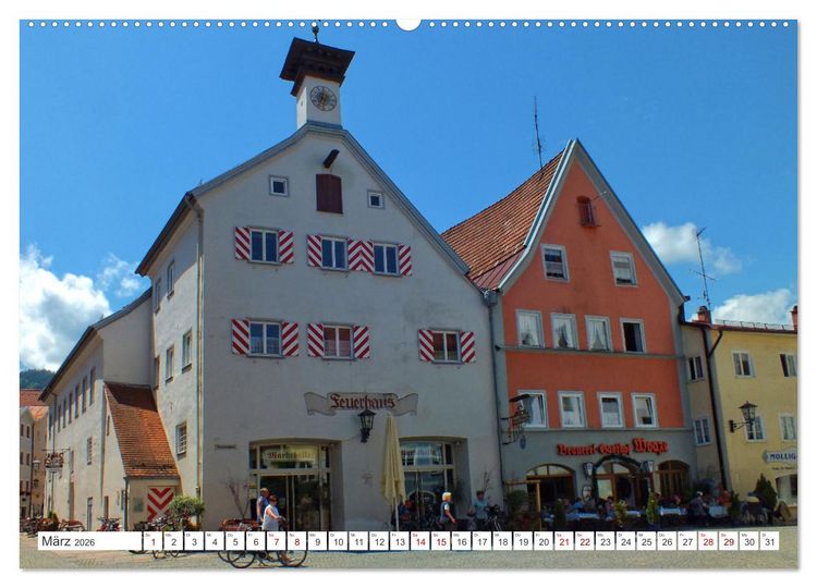 Produktbild: F&uuml;ssen im Allg&auml;u &ndash; Hier genie&szlig;t die Seele eine romantische Zeit (hochwertiger Premium Wandkalender 2026 DIN A2 quer), Kunstdruck in Hochglanz