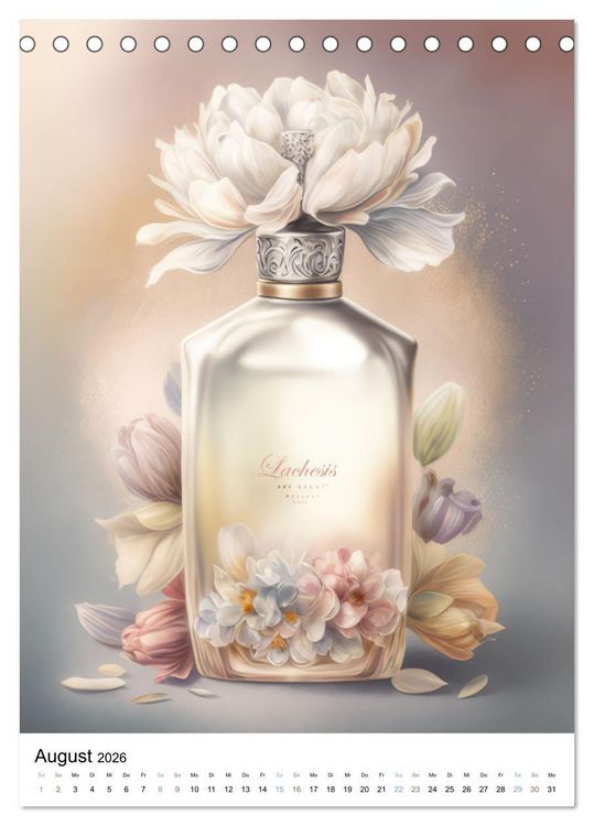 Produktbild: Parfum Eleganz im Glas (Tischkalender 2026 DIN A5 hoch), CALVENDO Monatskalender