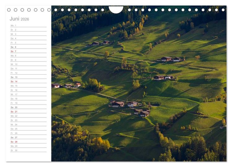 Produktbild: Wundervolle Pl&auml;tze in S&uuml;dtirol (Wandkalender 2026 DIN A4 quer), CALVENDO Monatskalender