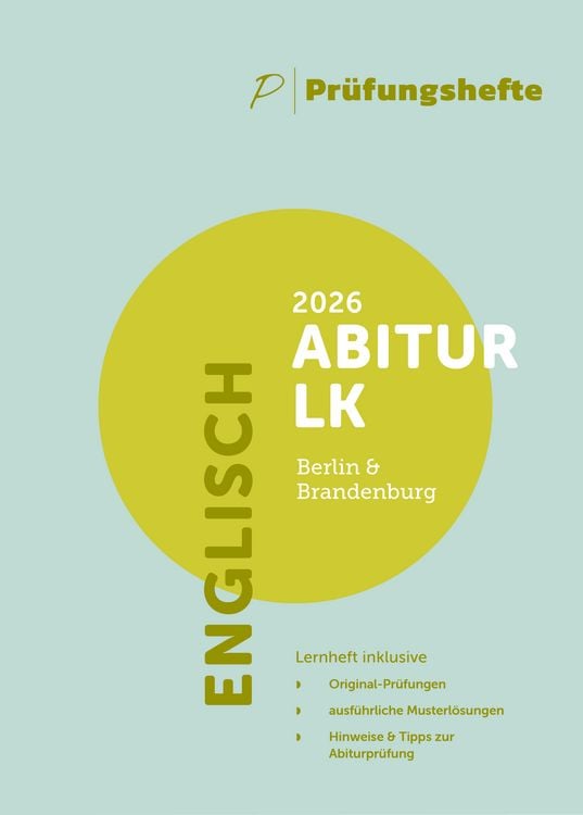 Produktbild: Pr&uuml;fungsheft - 2026 Englisch Abitur Leistungskurs &ndash; Berlin und Brandenburg &ndash; Original-Pr&uuml;fungen und L&ouml;sungen