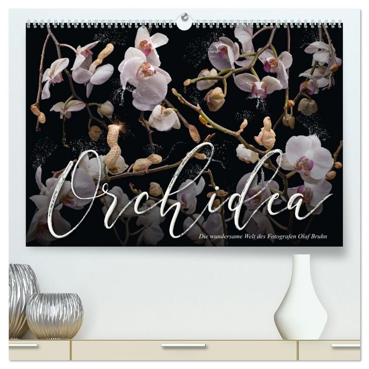 Produktbild: Orchidea (hochwertiger Premium Wandkalender 2026 DIN A2 quer), Kunstdruck in Hochglanz