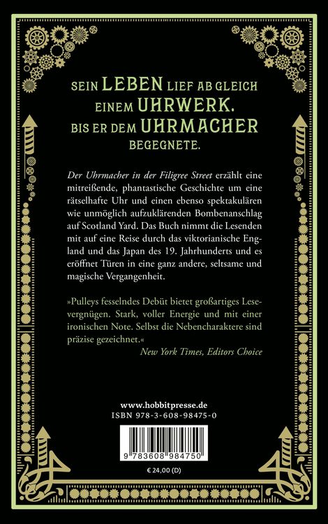 Produktbild: Der Uhrmacher in der Filigree Street