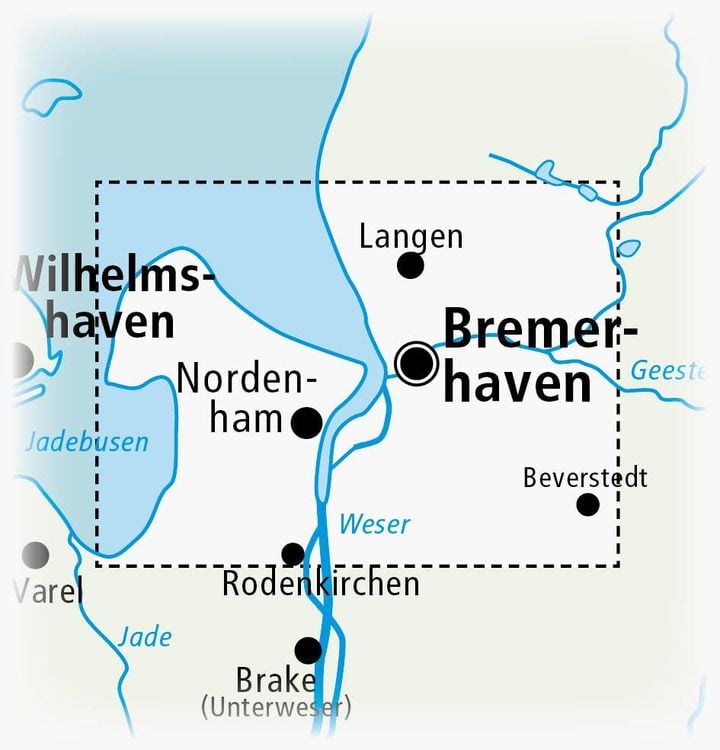 Produktbild: Bremerhaven - Nordenham - Butjadinger Land 1:50 000