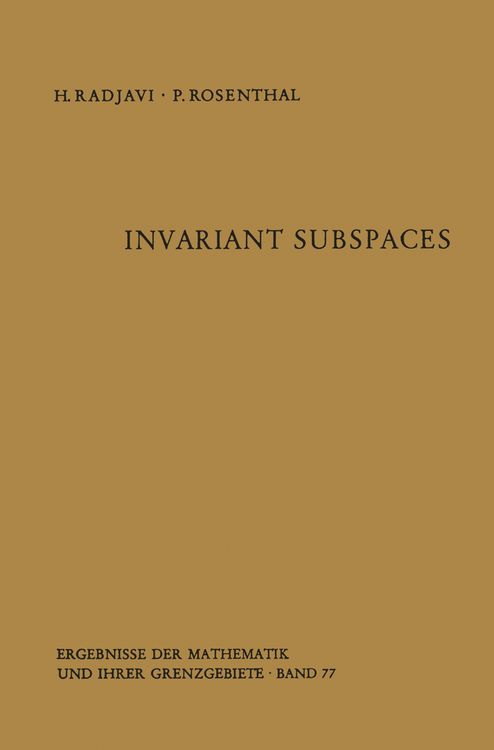 Produktbild: Invariant Subspaces