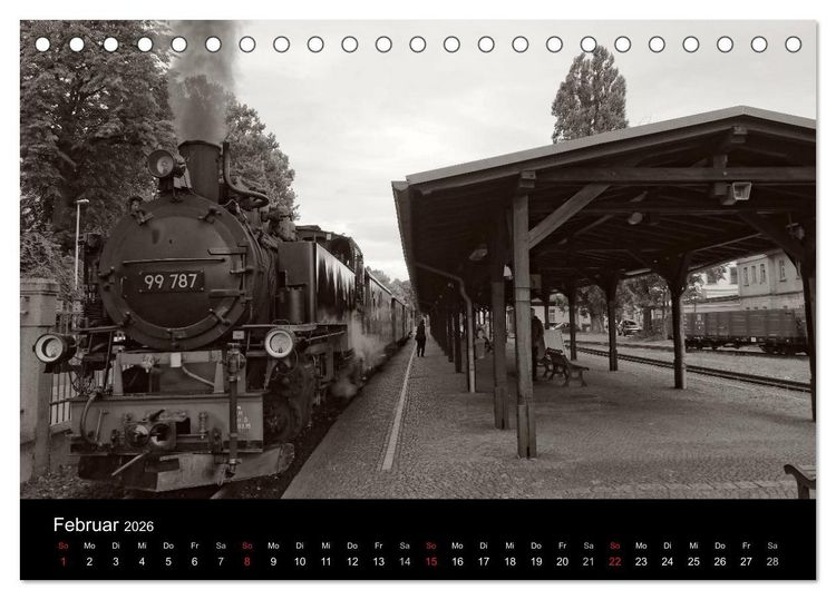 Produktbild: Ein Jahr mit der Schmalspurbahn aus Zittau (Tischkalender 2026 DIN A5 quer), CALVENDO Monatskalender
