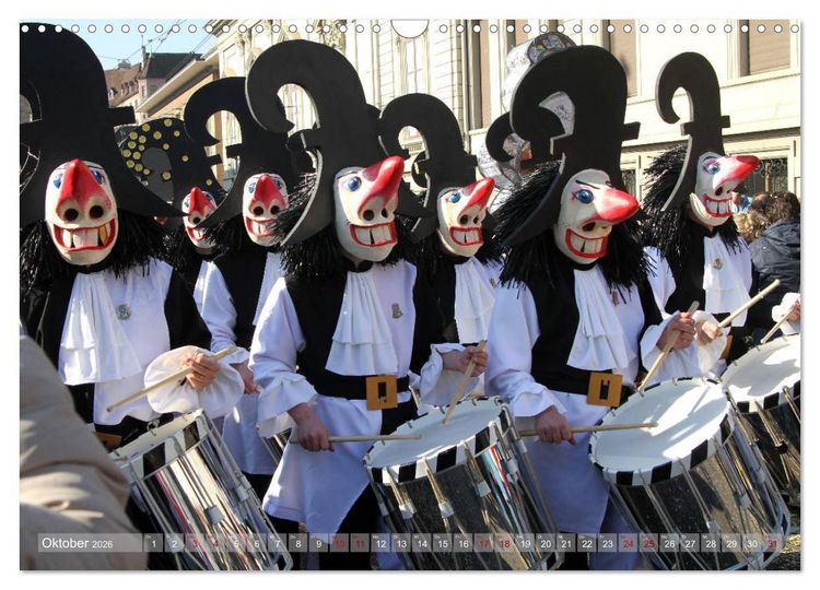Produktbild: Basels Fasnacht (Wandkalender 2026 DIN A3 quer), CALVENDO Monatskalender