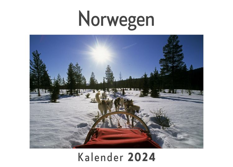 Produktbild: Norwegen (Wandkalender 2024, Kalender DIN A4 quer, Monatskalender im Querformat mit Kalendarium, Das perfekte Geschenk)