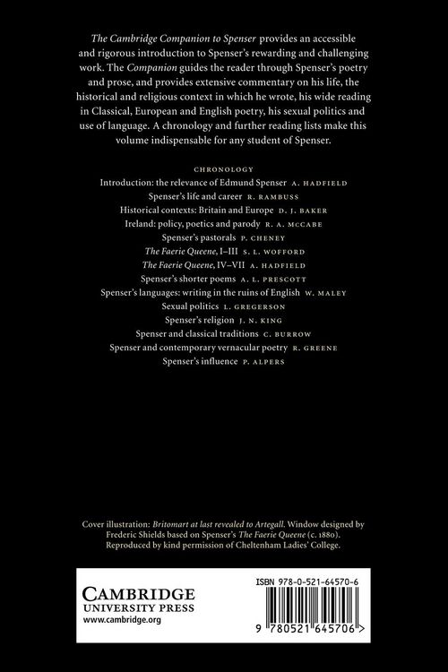 Produktbild: The Cambridge Companion to Spenser
