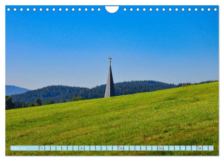 Produktbild: Kirchturmspitzen (Wandkalender 2026 DIN A4 quer), CALVENDO Monatskalender