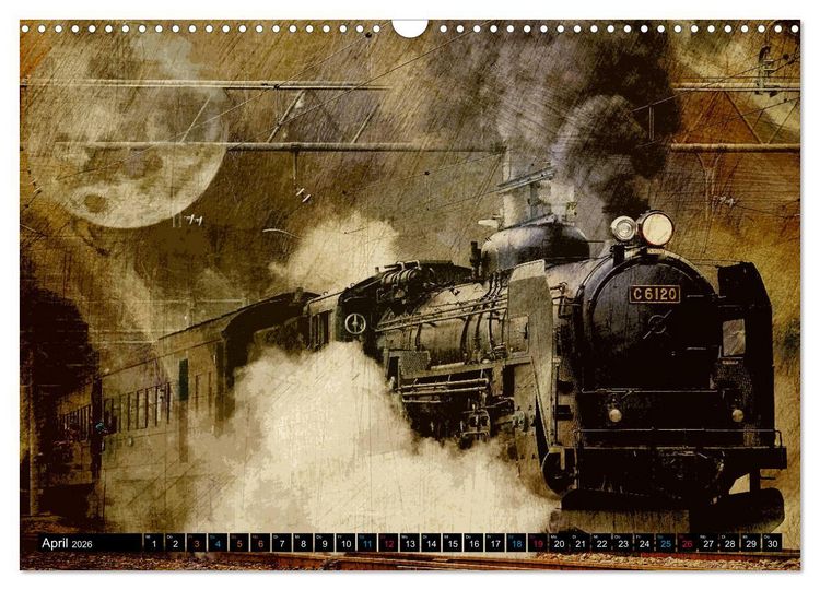 Produktbild: EISENBAHN - Dampf, Diesel und Strom (Wandkalender 2026 DIN A3 quer), CALVENDO Monatskalender