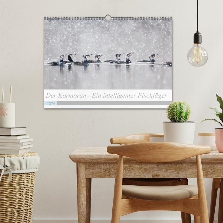 Produktbild: Der Kormoran - Ein intelligenter Fischj&auml;ger (Wandkalender 2026 DIN A3 quer), CALVENDO Monatskalender