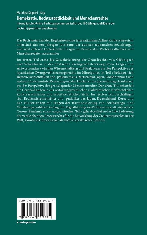 Produktbild: Demokratie, Rechtsstaatlichkeit und Menschenrechte