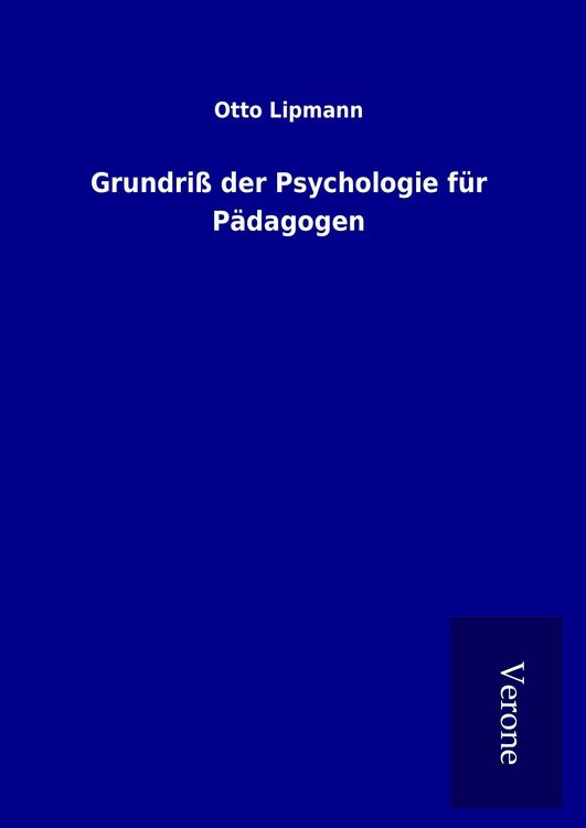 Produktbild: Grundri&szlig; der Psychologie f&uuml;r P&auml;dagogen