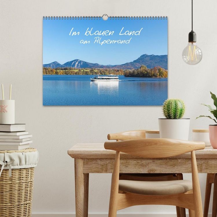 Produktbild: Im blauen Land am Alpenrand (Wandkalender 2027 DIN A3 quer), CALVENDO Monatskalender