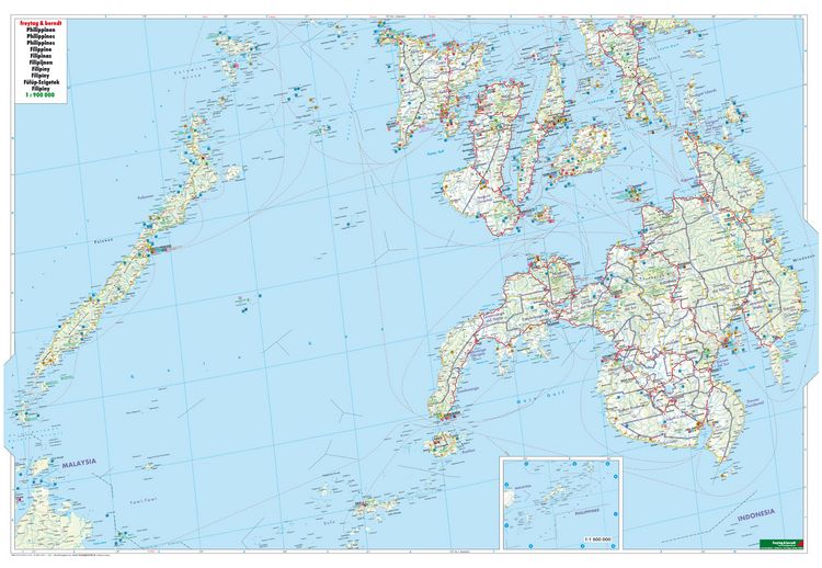 Produktbild: freytag & berndt Stra&szlig;enkarte Philippinen 1:900.000