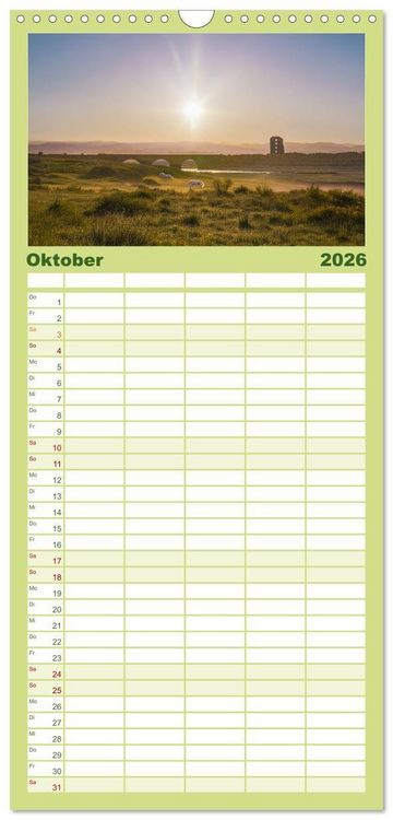 Produktbild: Familienplaner 2026 - Irland - Unterwegs auf dem Wild Altantic Way mit 5 Spalten (Wandkalender, 21 x 45 cm) CALVENDO