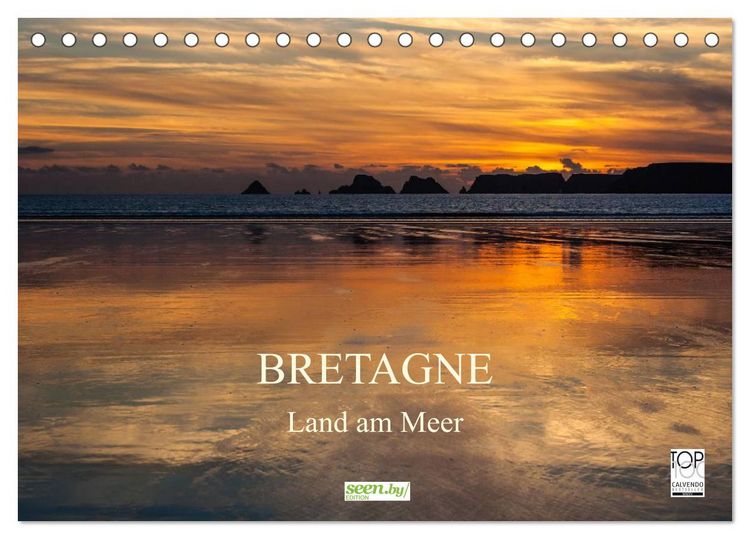 Produktbild: Bretagne - Land am Meer (Tischkalender 2026 DIN A5 quer), CALVENDO Monatskalender