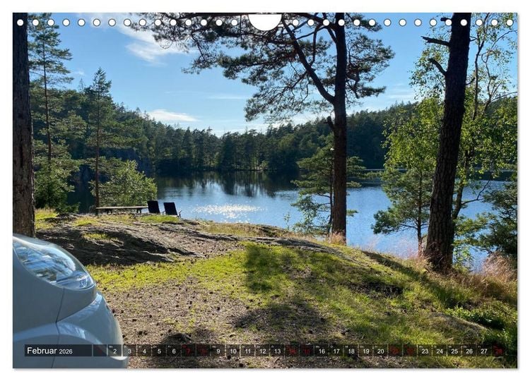 Produktbild: Wandern in Schweden - Einladung in die Natur (Wandkalender 2026 DIN A4 quer), CALVENDO Monatskalender