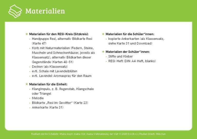 Produktbild: Resilient durchs Schuljahr: Meine Angst, meine Wut, meine Wahrnehmung der Welt