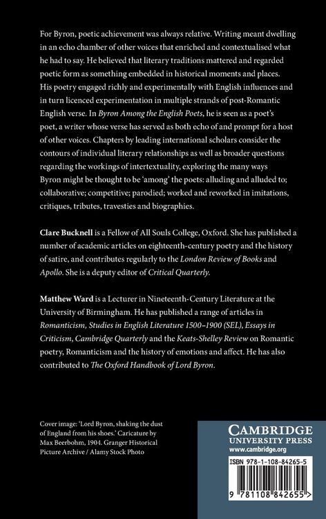 Produktbild: Byron Among the English Poets