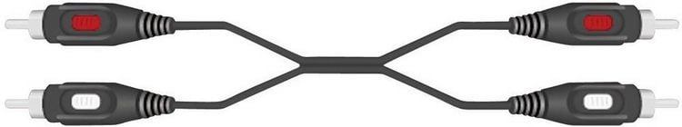 Produktbild: SpeaKa Professional SP-7869768 Cinch Audio Anschlusskabel [2x Cinch-Stecker - 2x Cinch-Stecker] 2.50 m Schwarz