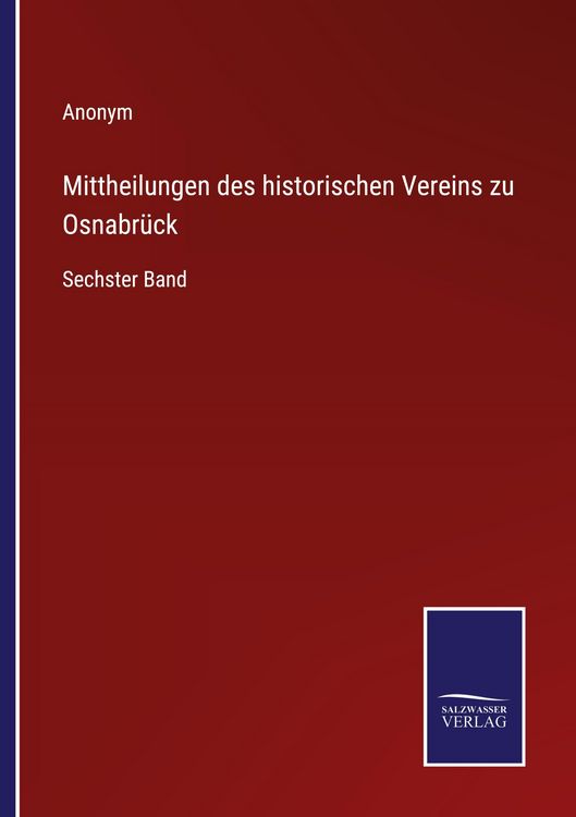 Produktbild: Mittheilungen des historischen Vereins zu Osnabr&uuml;ck