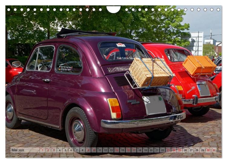 Produktbild: Cinquecento Der kleine Italiener - 60 Jahre zeitloses Kultobjekt (Wandkalender 2026 DIN A4 quer), CALVENDO Monatskalender