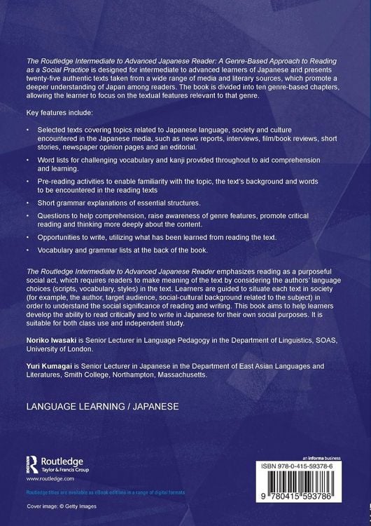 Produktbild: The Routledge Intermediate to Advanced Japanese Reader