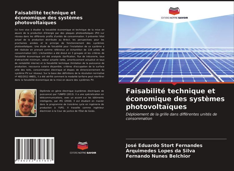 Produktbild: Faisabilit&eacute; technique et &eacute;conomique des syst&egrave;mes photovolta&iuml;ques