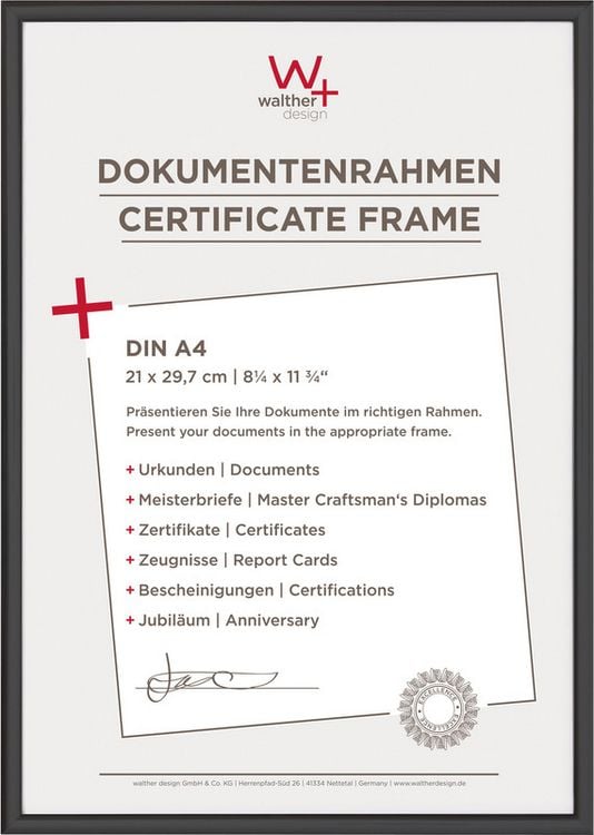 Produktbild: WALTHER Wechselrahmen New Lifestyle, 210 x 297 mm mit Aufh&auml;nger