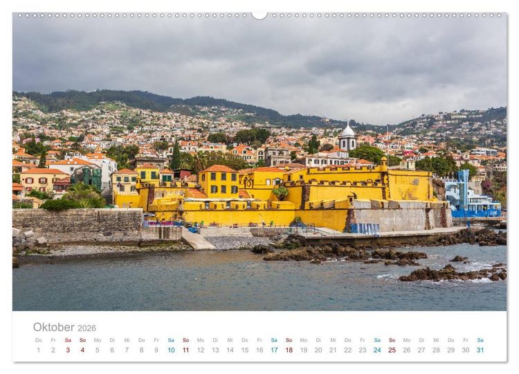 Produktbild: Funchal - Madeiras stolze Hauptstadt (hochwertiger Premium Wandkalender 2026 DIN A2 quer), Kunstdruck in Hochglanz