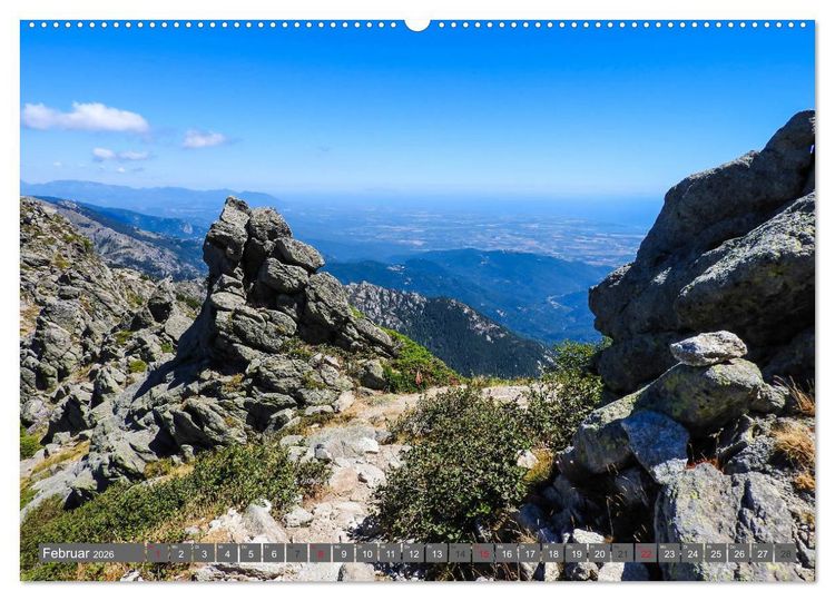 Produktbild: Weitwandern auf Korsika GR 20 (Wandkalender 2026 DIN A2 quer), CALVENDO Monatskalender