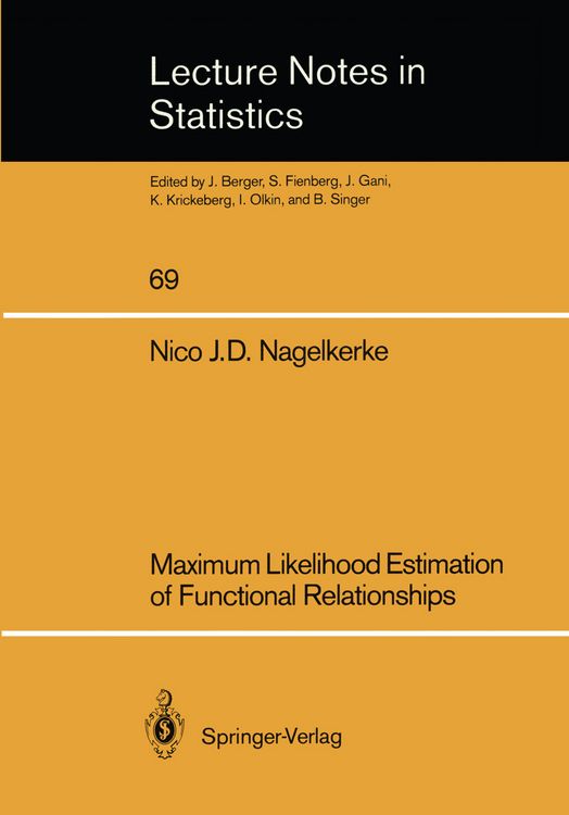 Produktbild: Maximum Likelihood Estimation of Functional Relationships