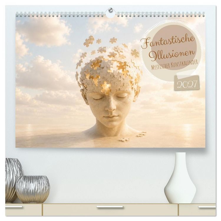 Produktbild: Fantastische Illusionen - Mystischer Kunstkalender (hochwertiger Premium Wandkalender 2027 DIN A2 quer), Kunstdruck in Hochglanz