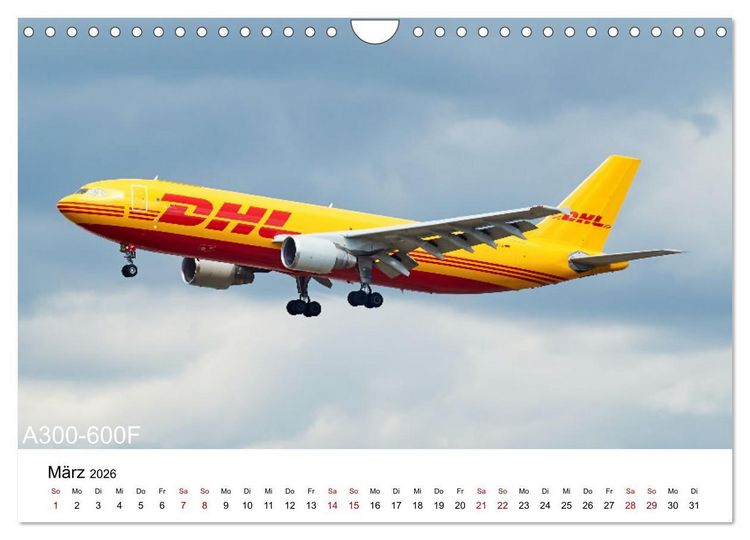 Produktbild: Flugzeuge von Airbus (Wandkalender 2026 DIN A4 quer), CALVENDO Monatskalender