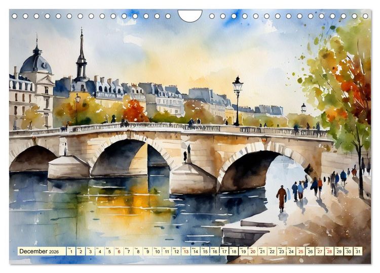 Produktbild: The most famous bridges in the world (Wall Calendar 2026 DIN A4 landscape), CALVENDO 12 Month Wall Calendar