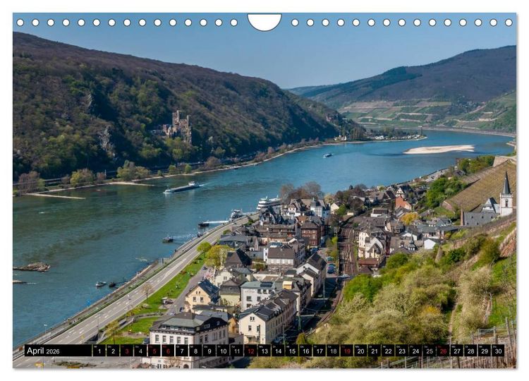 Produktbild: Rheinsteig Impressionen III (Wandkalender 2026 DIN A4 quer), CALVENDO Monatskalender