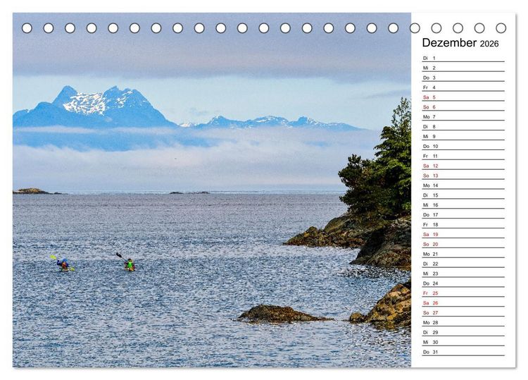 Produktbild: Vancouver Island - Perle im Kanadischen Westen (Tischkalender 2026 DIN A5 quer), CALVENDO Monatskalender